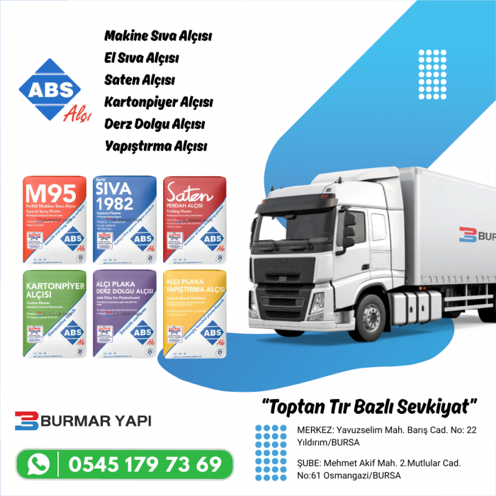 Sakarya ABS Alçı Fiyatları